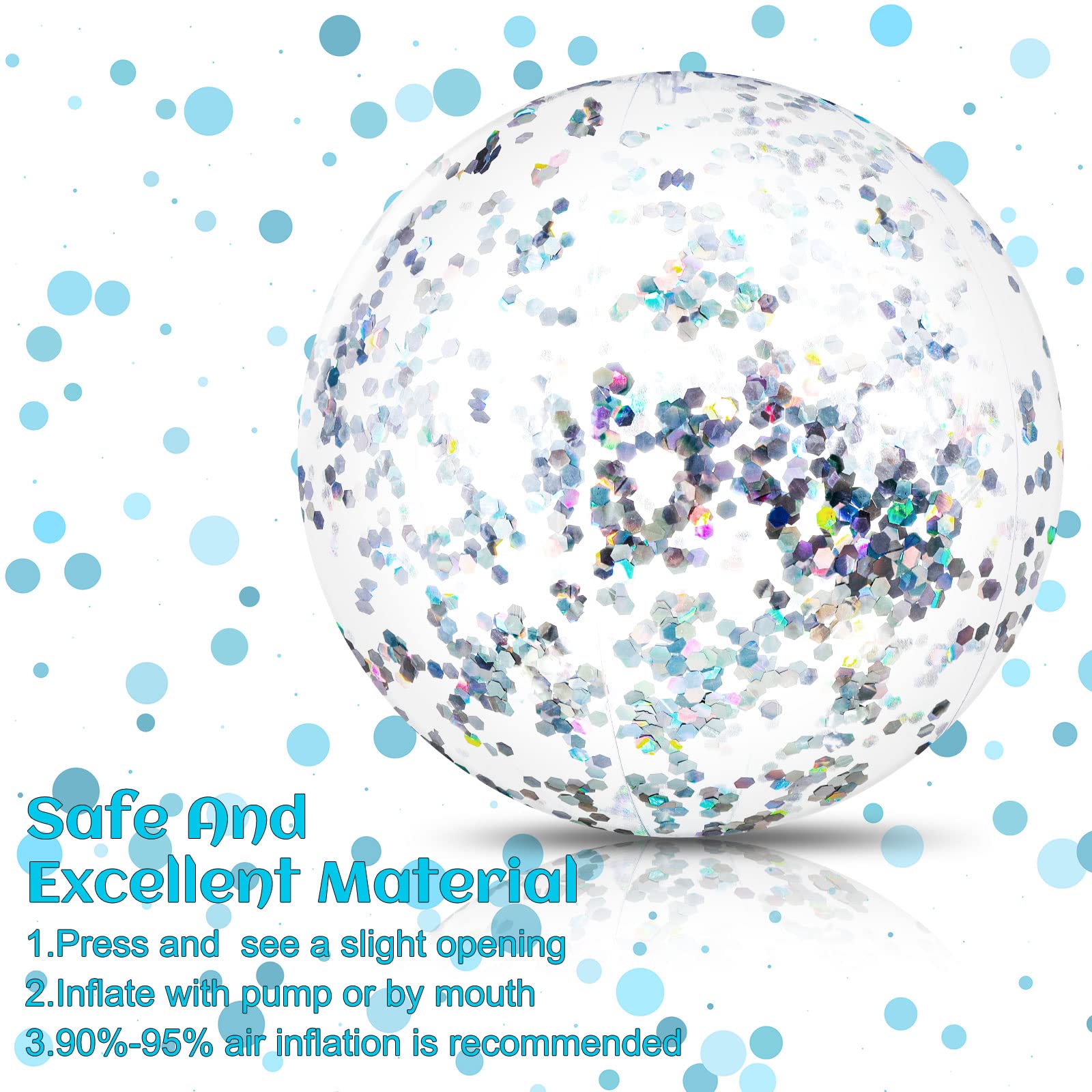 Durable plastic inflatable beach ball for parties by Civaner