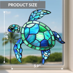 Gift-ready sea turtle ornament for women
