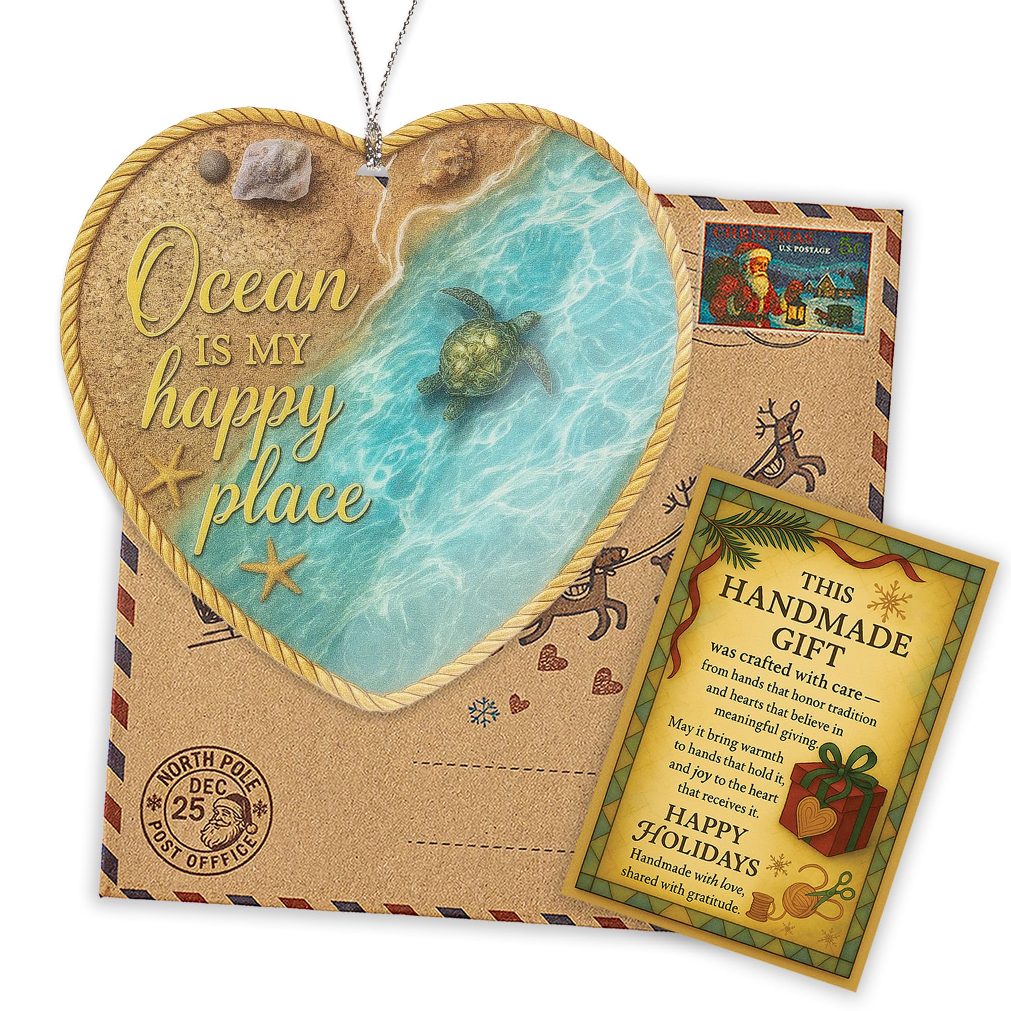 Beach gifts for women Christmas ornament 2025 packaging