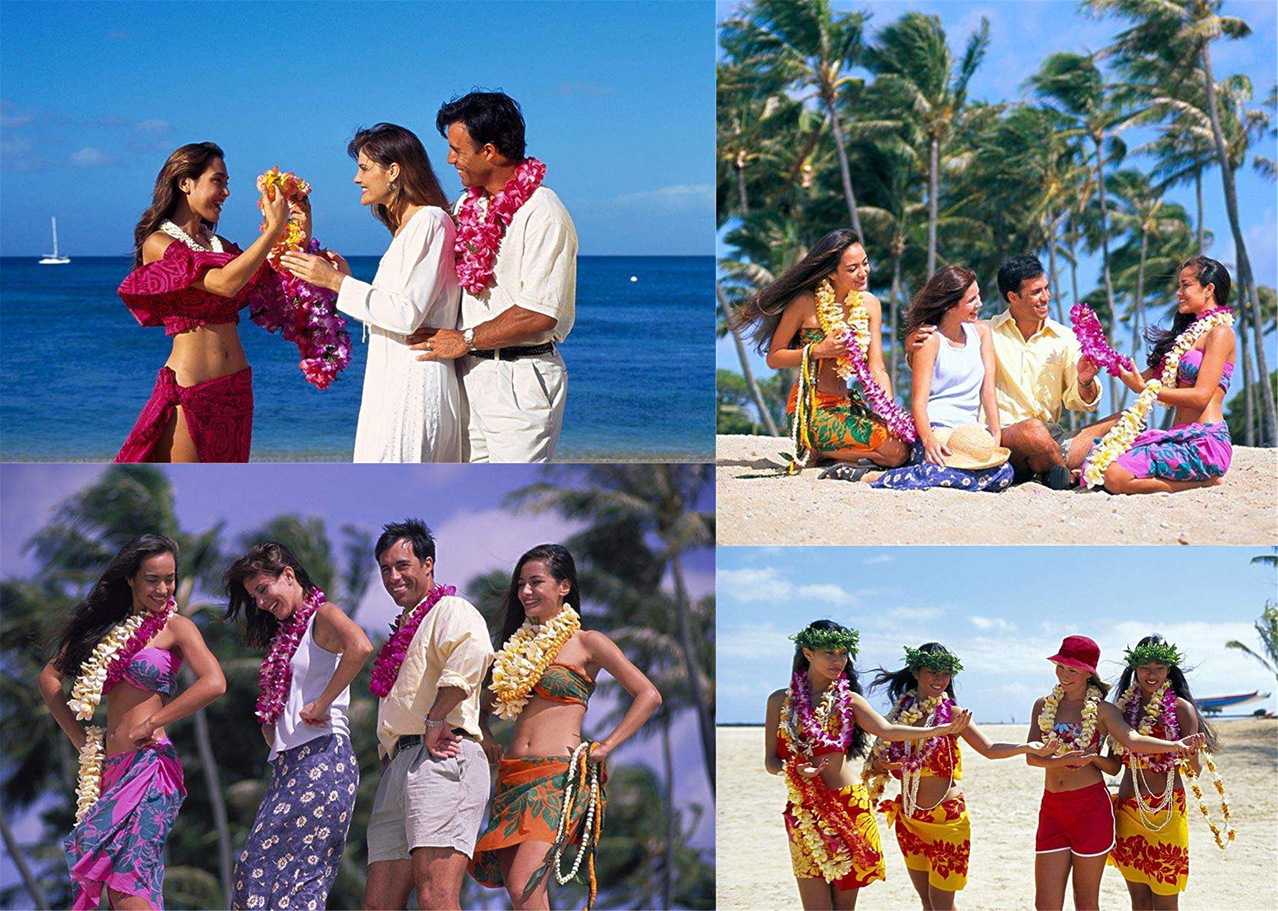 Beach photo prop leis for outdoor use