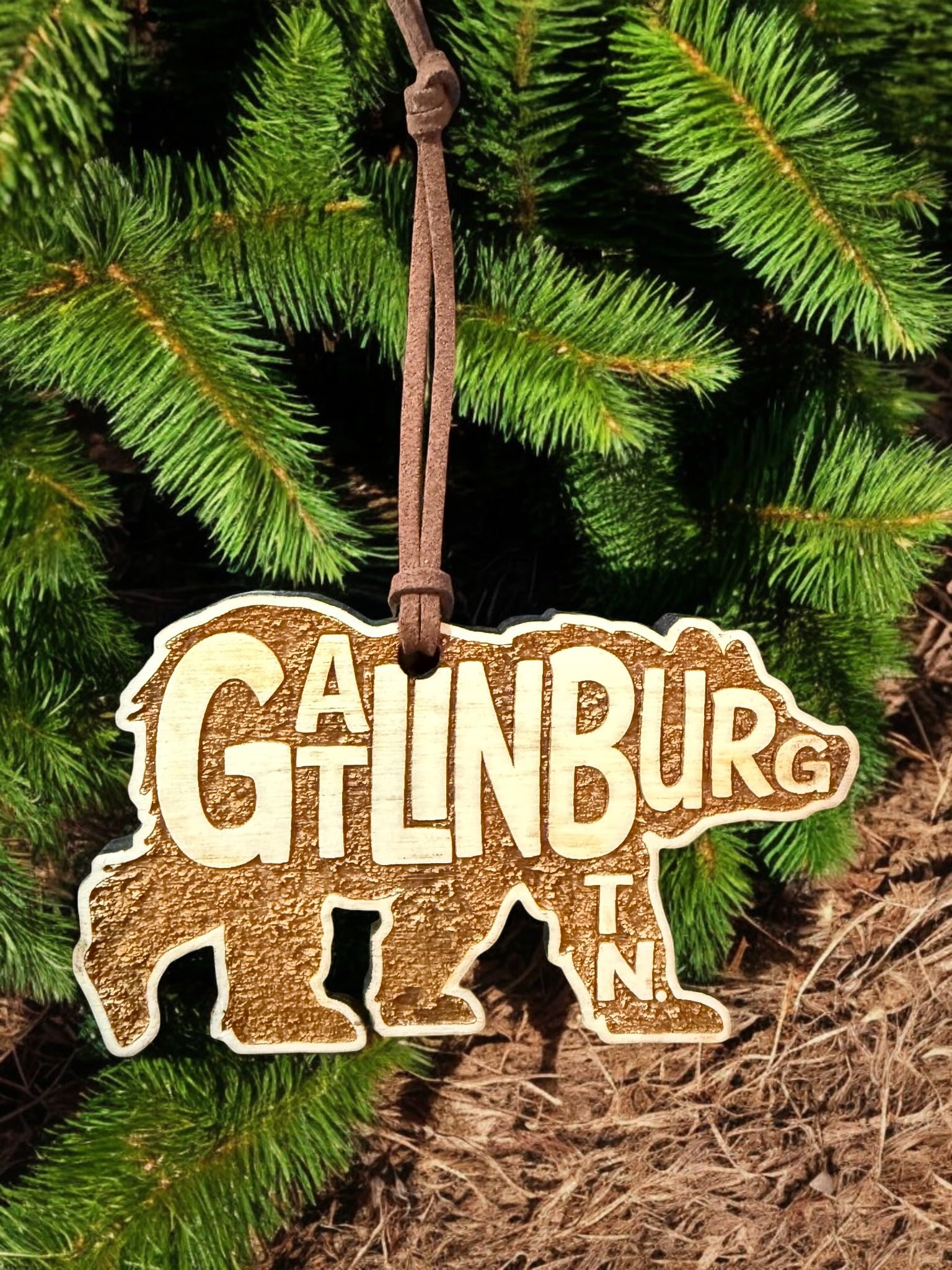 Bear ornament inspired by Great Smoky Mountains