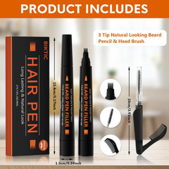 Beard pencil filler for men in black color