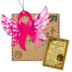 Beast cancer gifts for woman ornament with story card