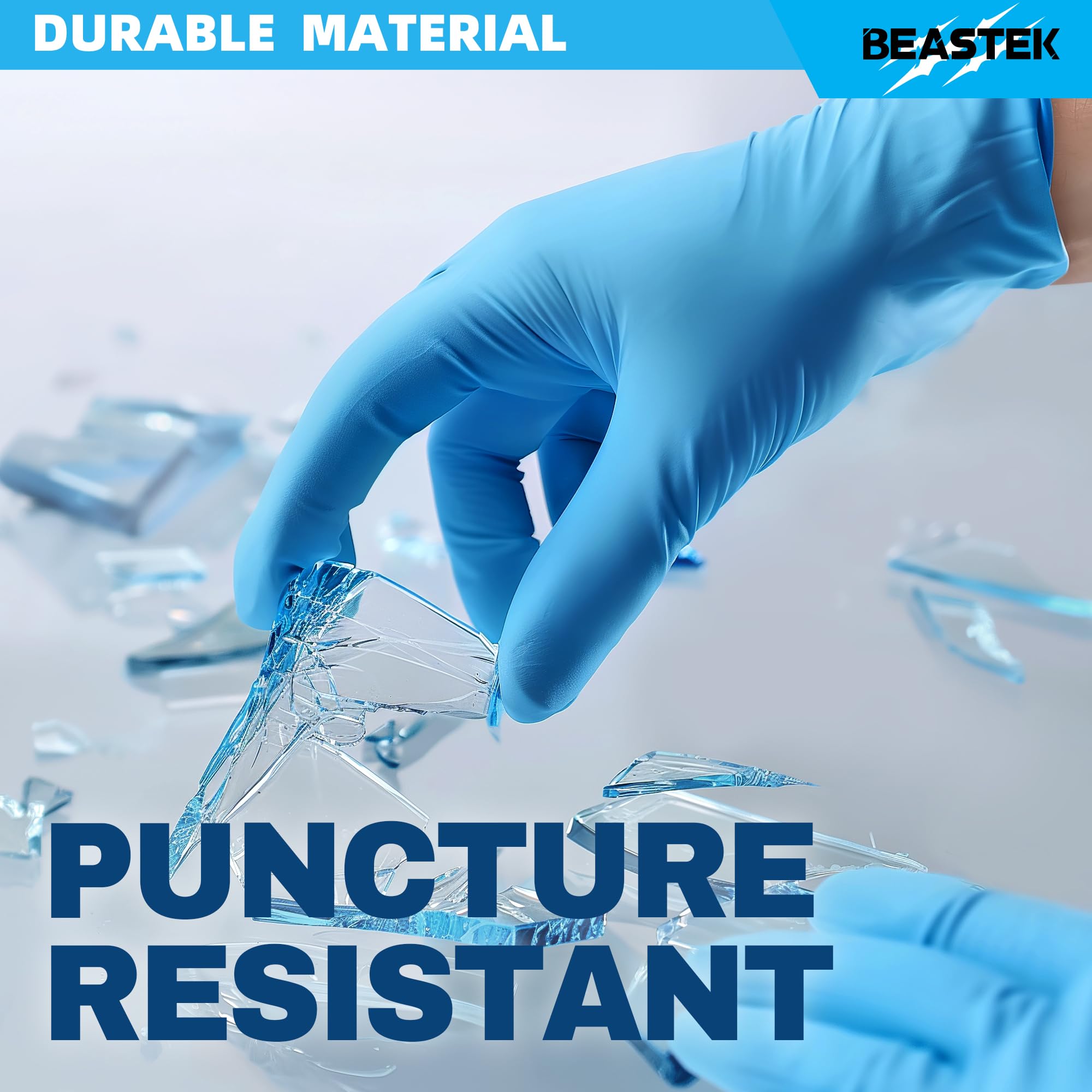 Beastek 4 mil nitrile gloves for lab kitchen home use