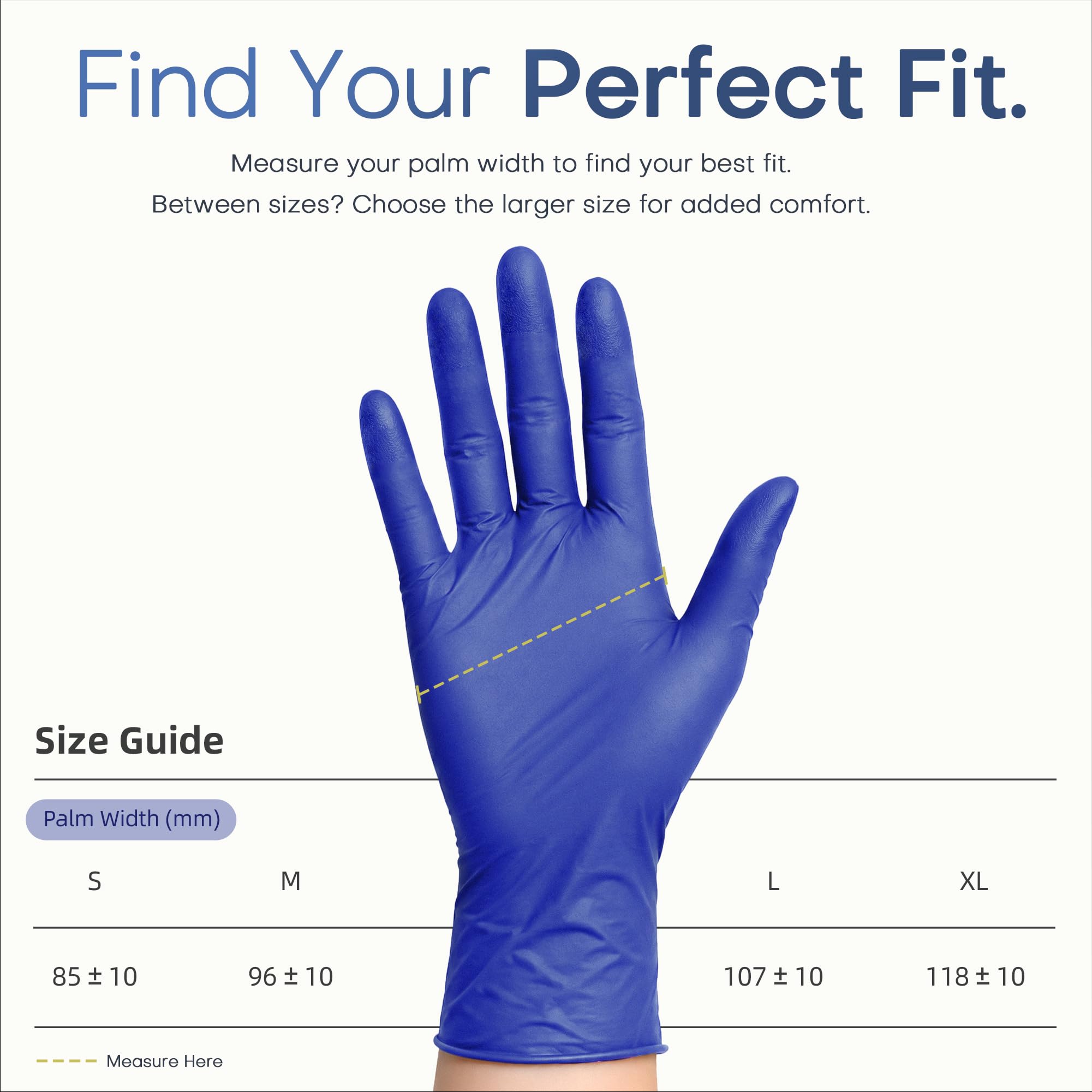 BEASTEK nitrile exam gloves 100ct box blue violet