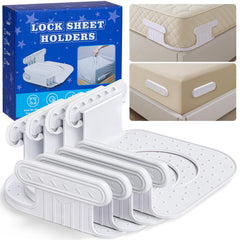 Bed Sheet Holders for Corners 4Pcs set in mattress corner