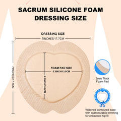 Bed sores 7x7 dressing suitable for sacral wounds