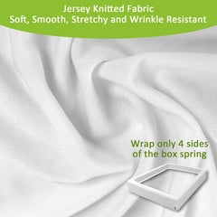 Bedecor box spring cover 4-9 inch queen XL