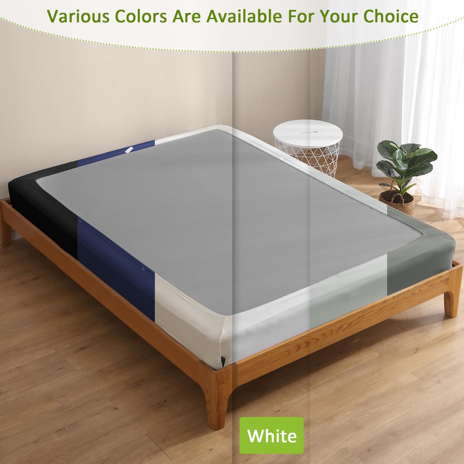 Bedecor box spring cover for mattress foundation