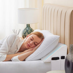 Bedluxe King Wedge Pillow Headboard gap filler between mattress and headboard