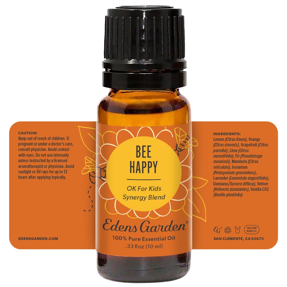 Bee Happy 10ml bottle shown with label and cap