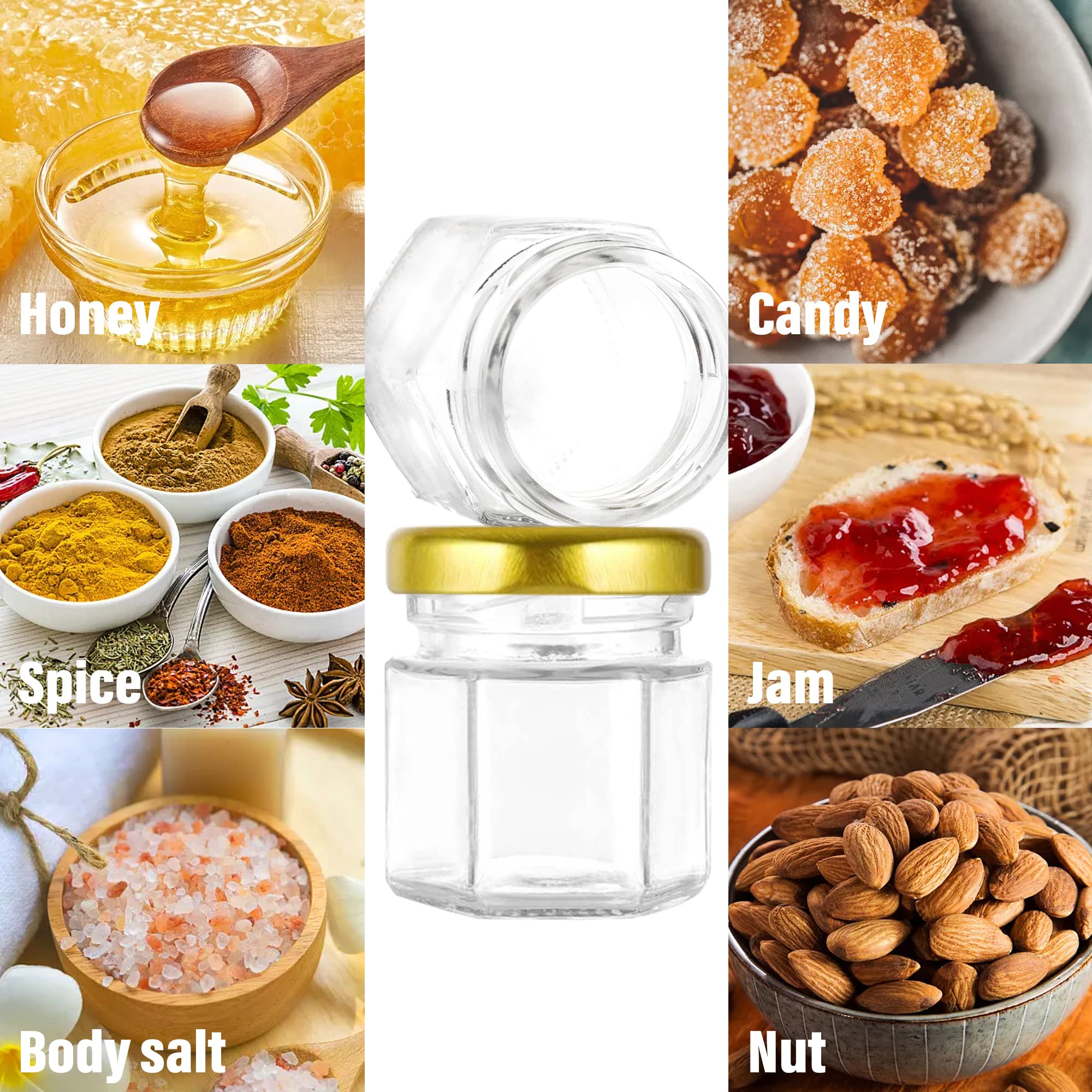 airtight screw lids and lead-free glass jars