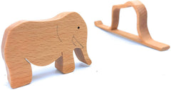 Beech wood puzzle with Little prince motif and natural grain