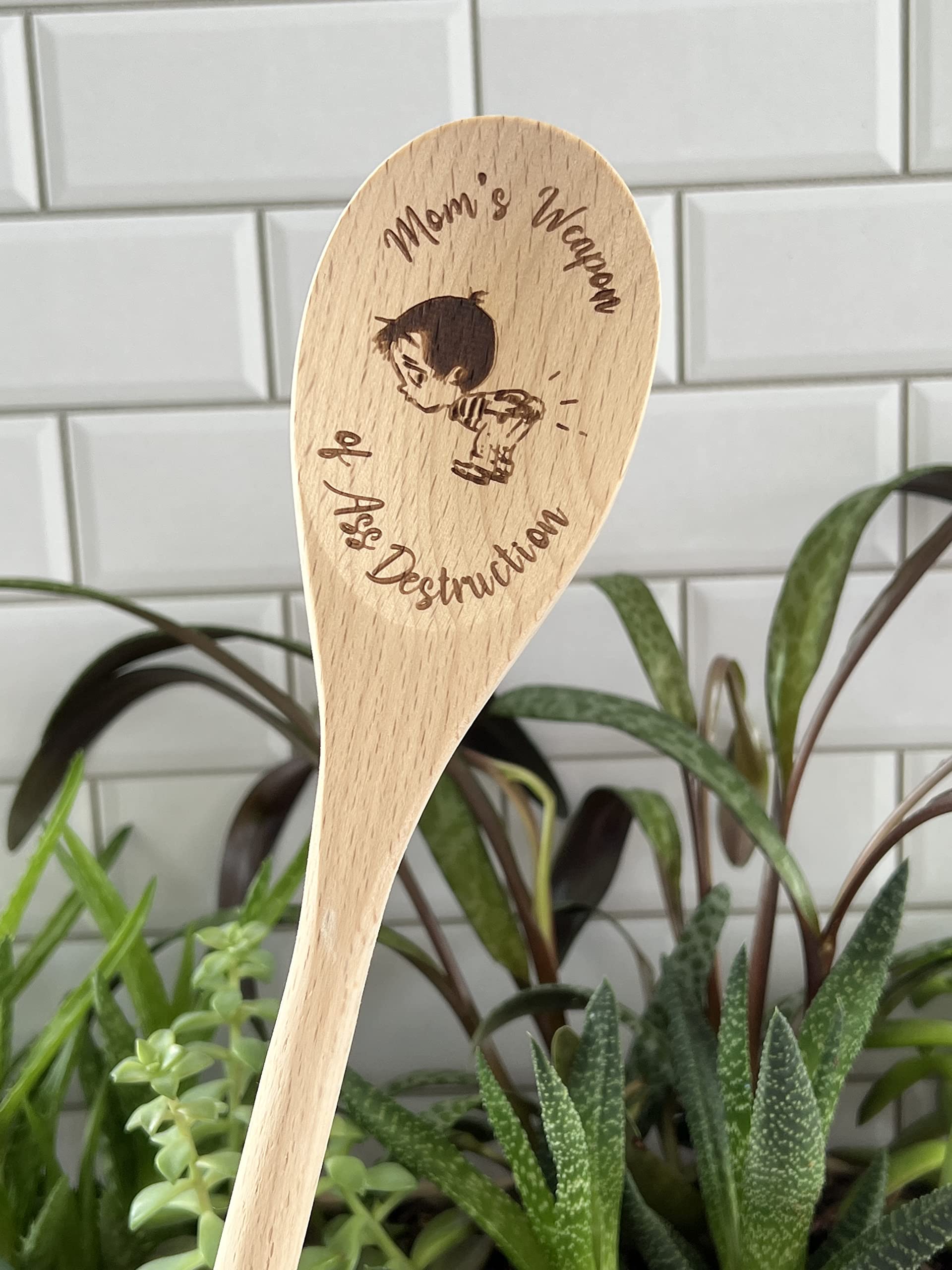 Beechwood food safe wooden spoon