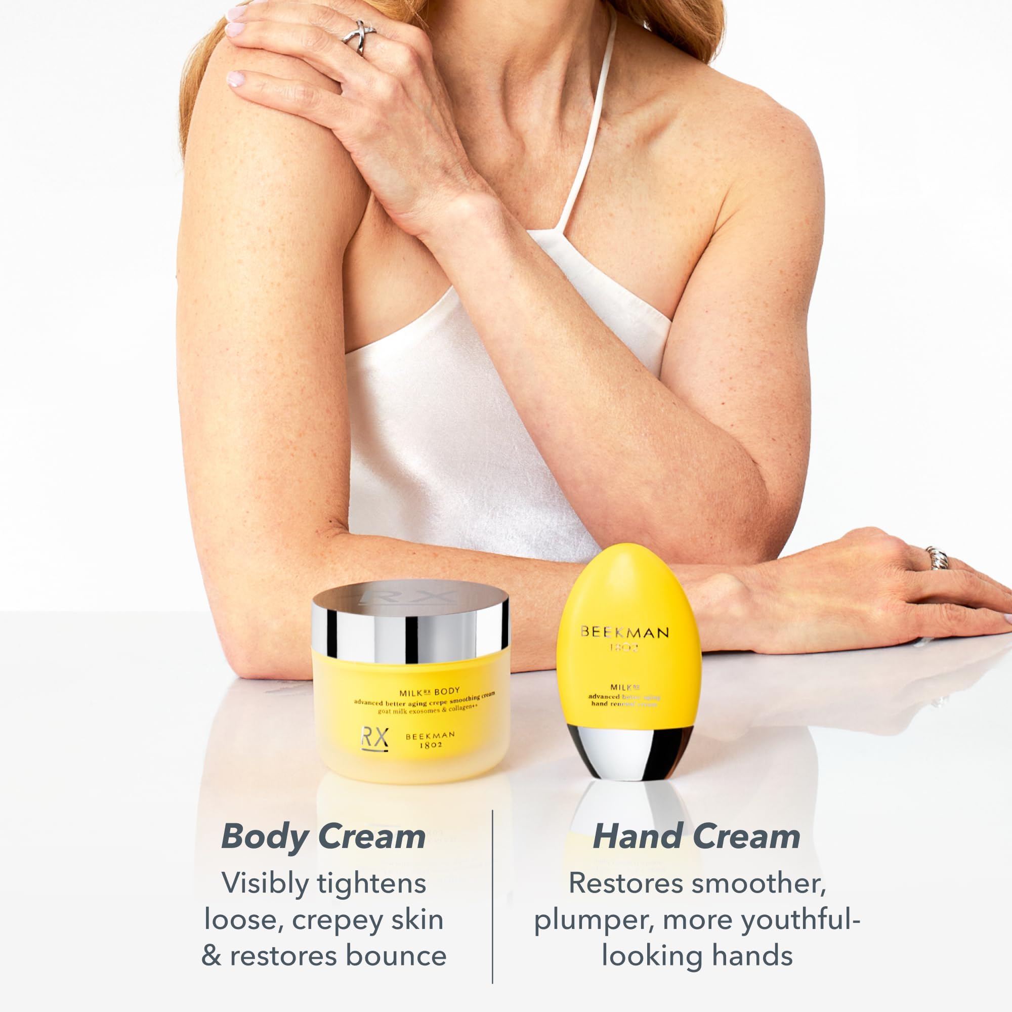6 oz Beekman Milk RX body crepe smoothing cream