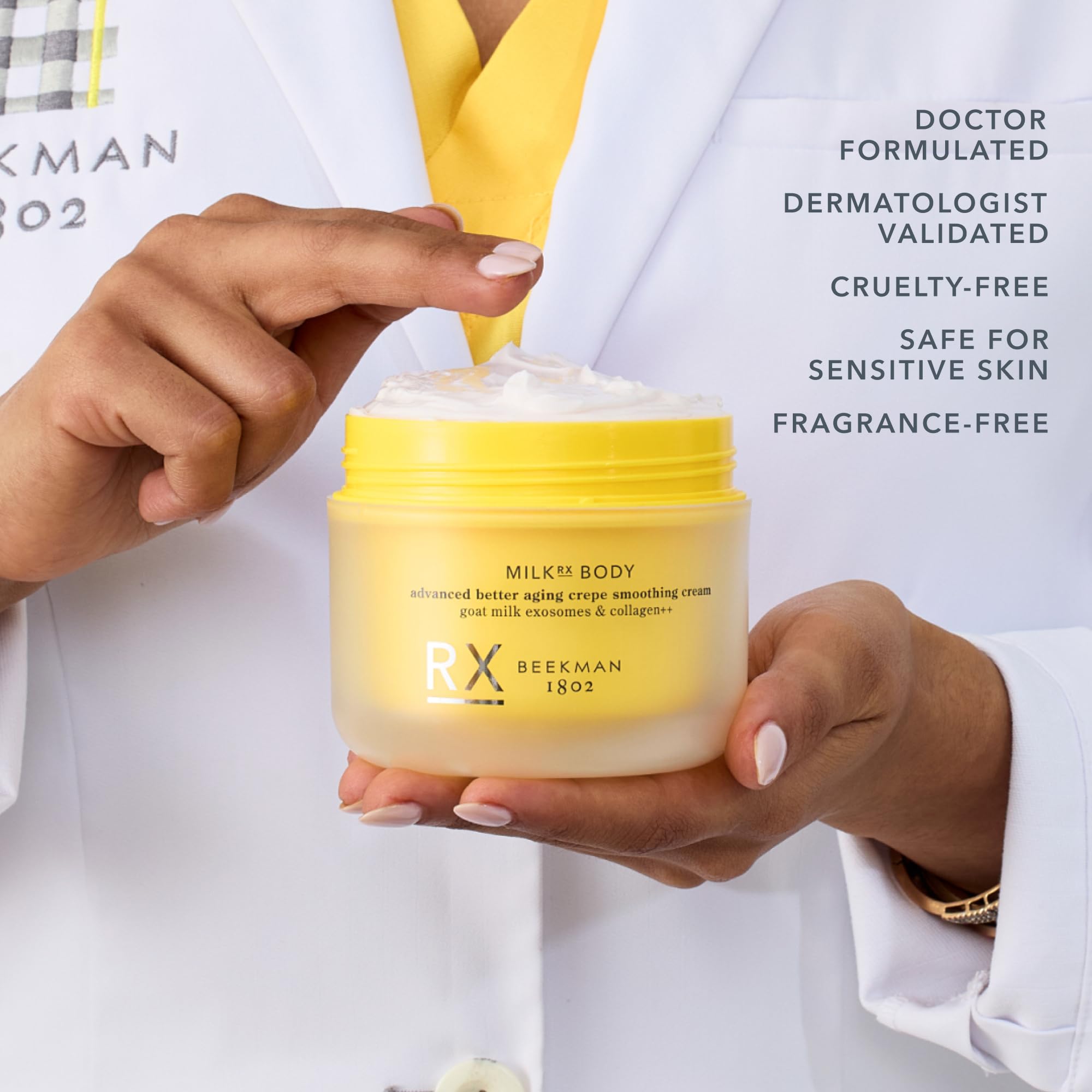 Sensitive skin friendly goat milk cream