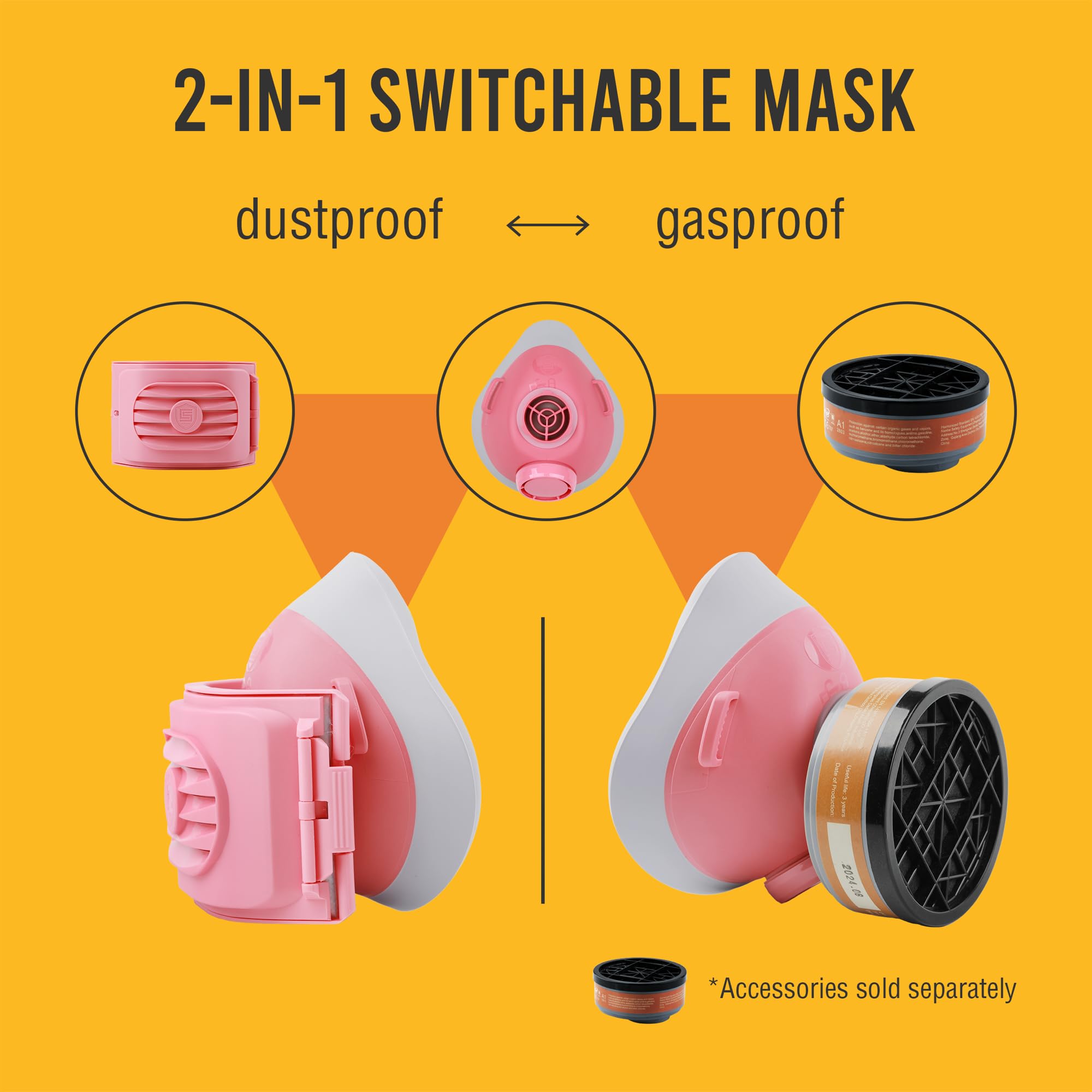 BEESAFETY half-face respirator for DIY projects