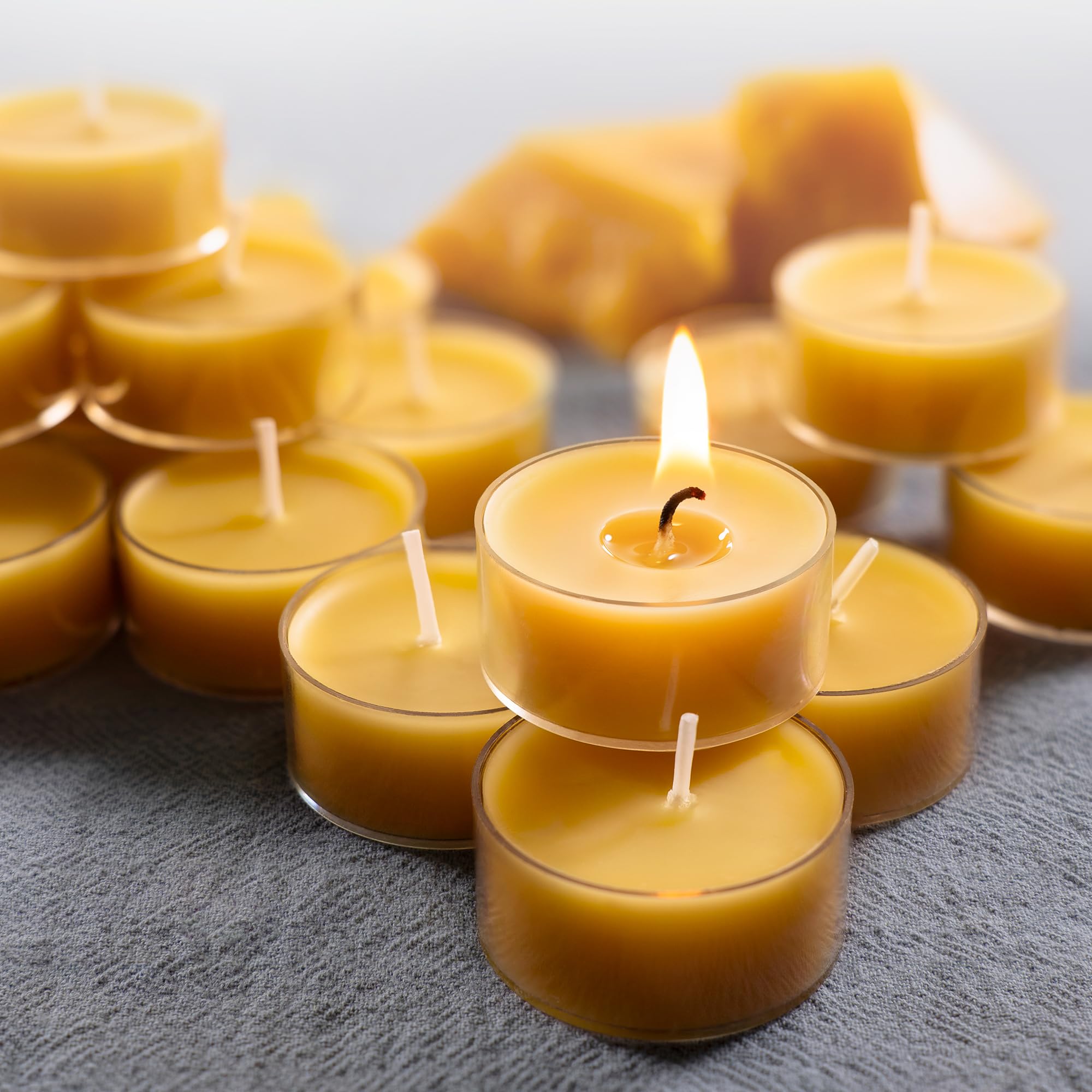 Standard size 1.5 inch diameter tealight candle