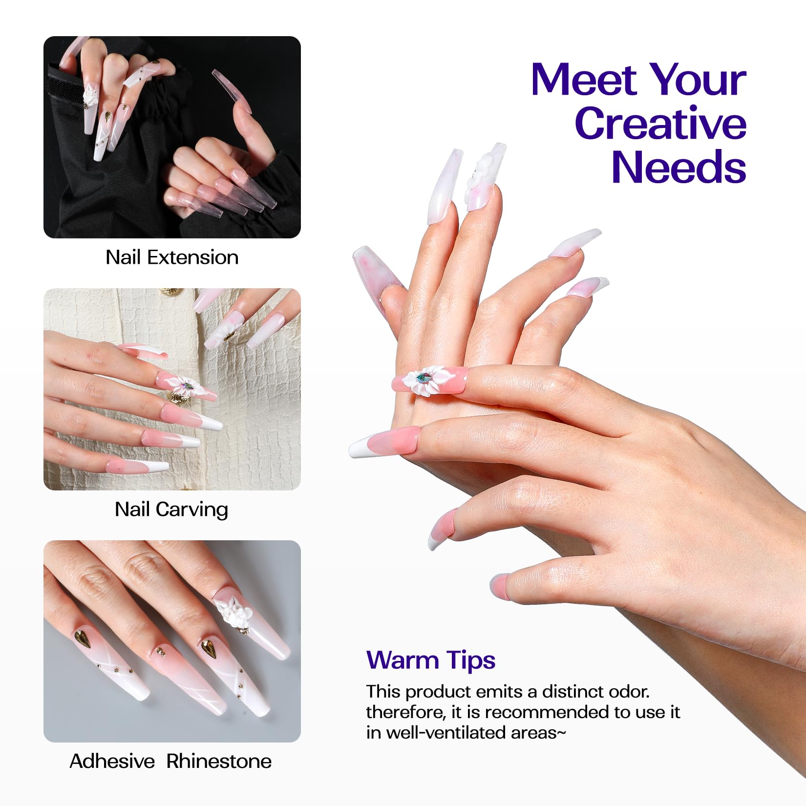 Dries in 5–8 minutes for DIY nail projects