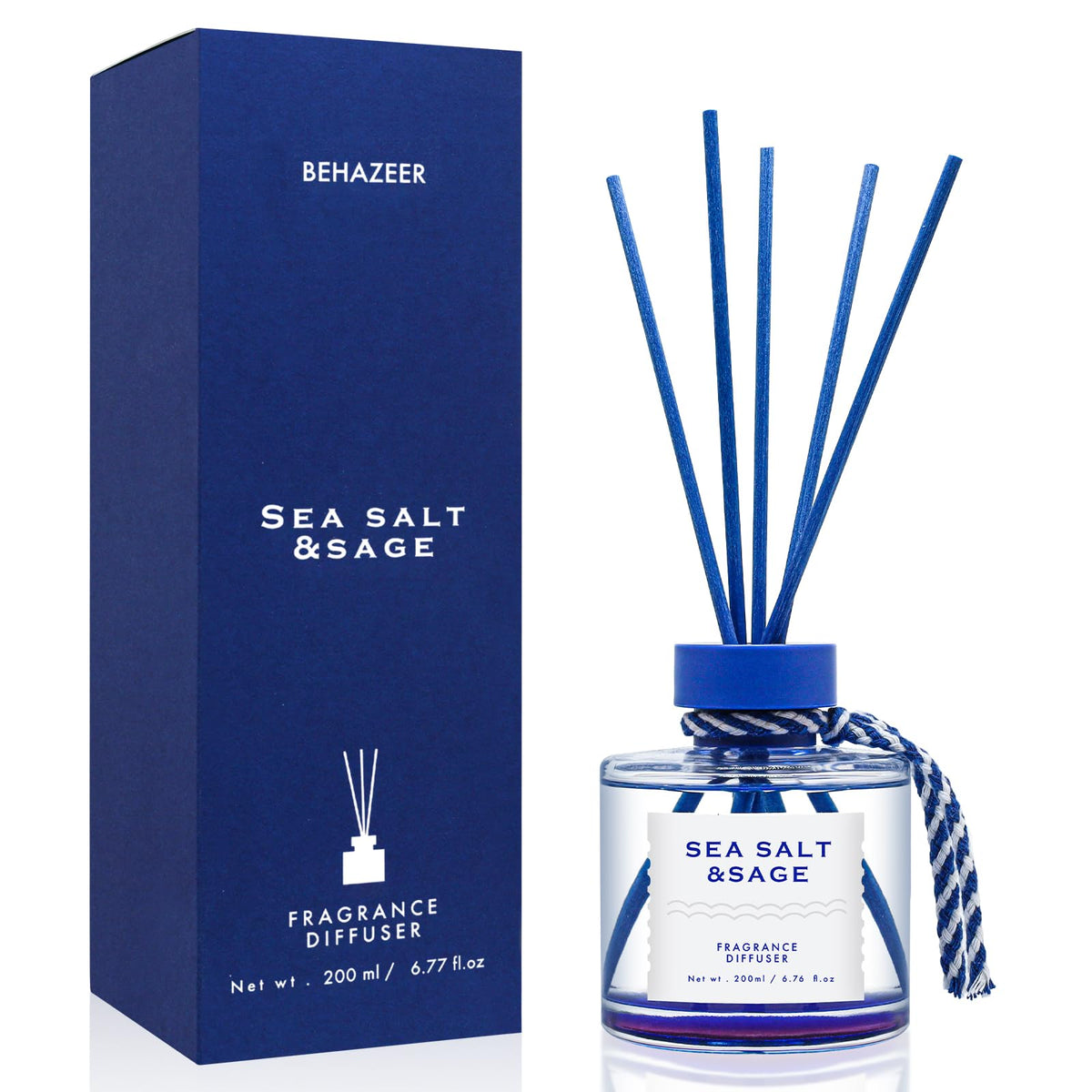 BEHAZEER Sea Salt Reed Diffuser Set 200ml product image