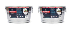 Behrens 5 gallon round steel tub galvanized steel construction