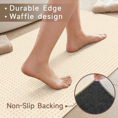 3x5 beige entryway rug for kitchen and bathroom floors