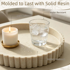 Decorative tray with four non-slip pads visible