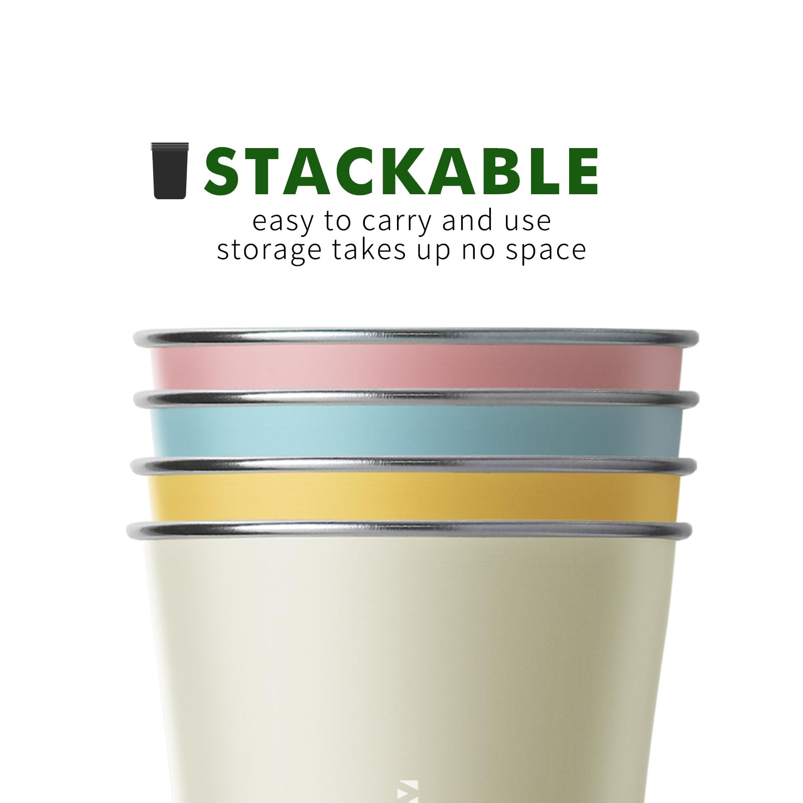 Beige variant ZING TTI Pure Titanium Pint Cup 17 oz