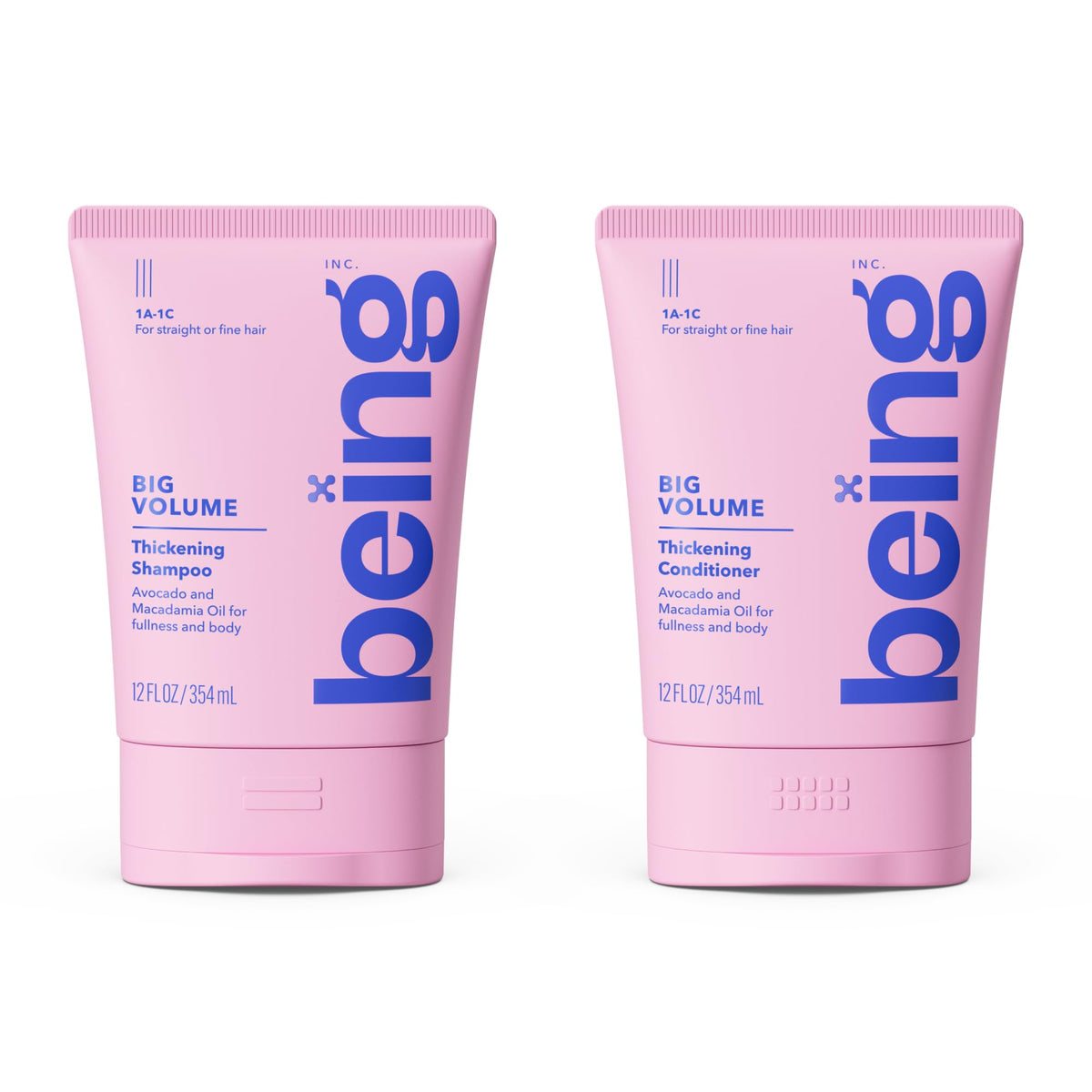 being big volume shampoo product bottle