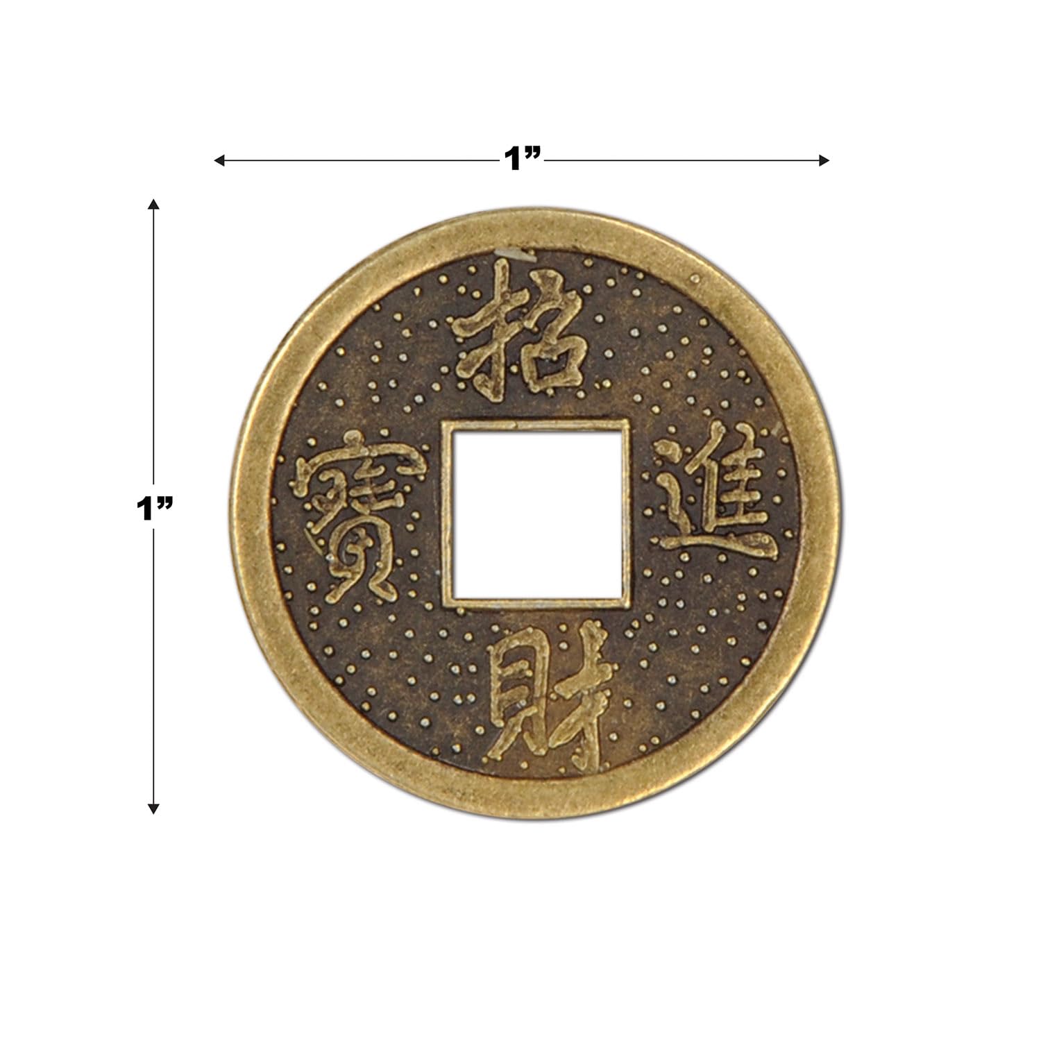 Authentic Beistle 57856 coins embossed design