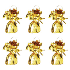 Beistle balloon weight wrapped in gold metallic foil