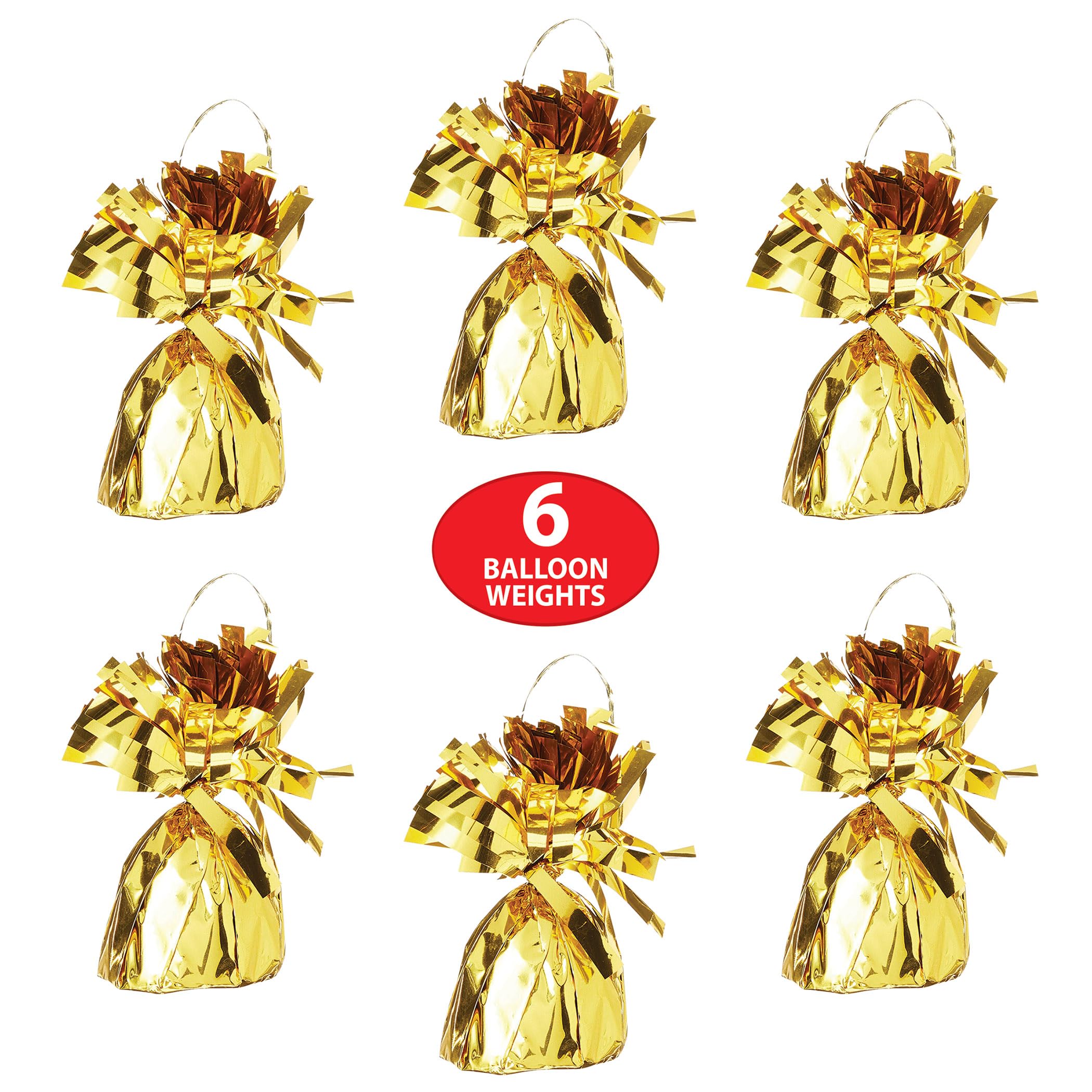 Beistle balloon weight used to anchor multiple balloons