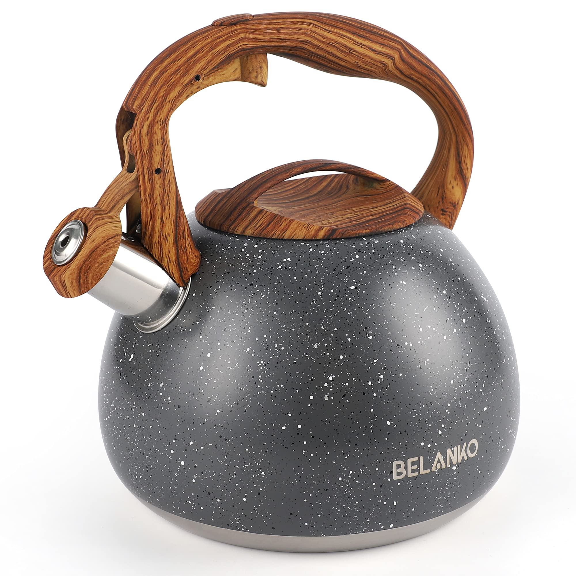 BELANKO Tea Kettle for Stovetops Starry Gray stainless steel 2.7QT