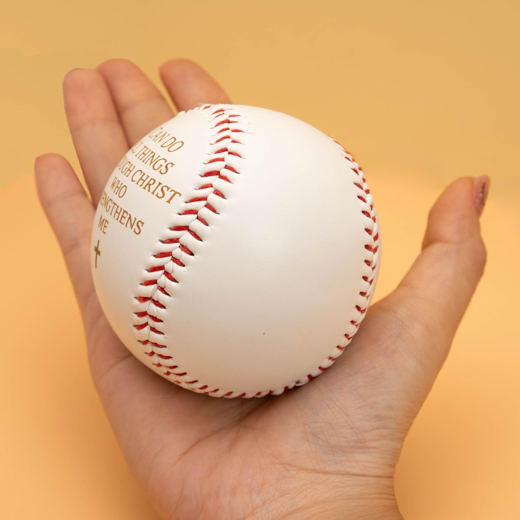 Motivational Christian baseball gift for athletes and friends