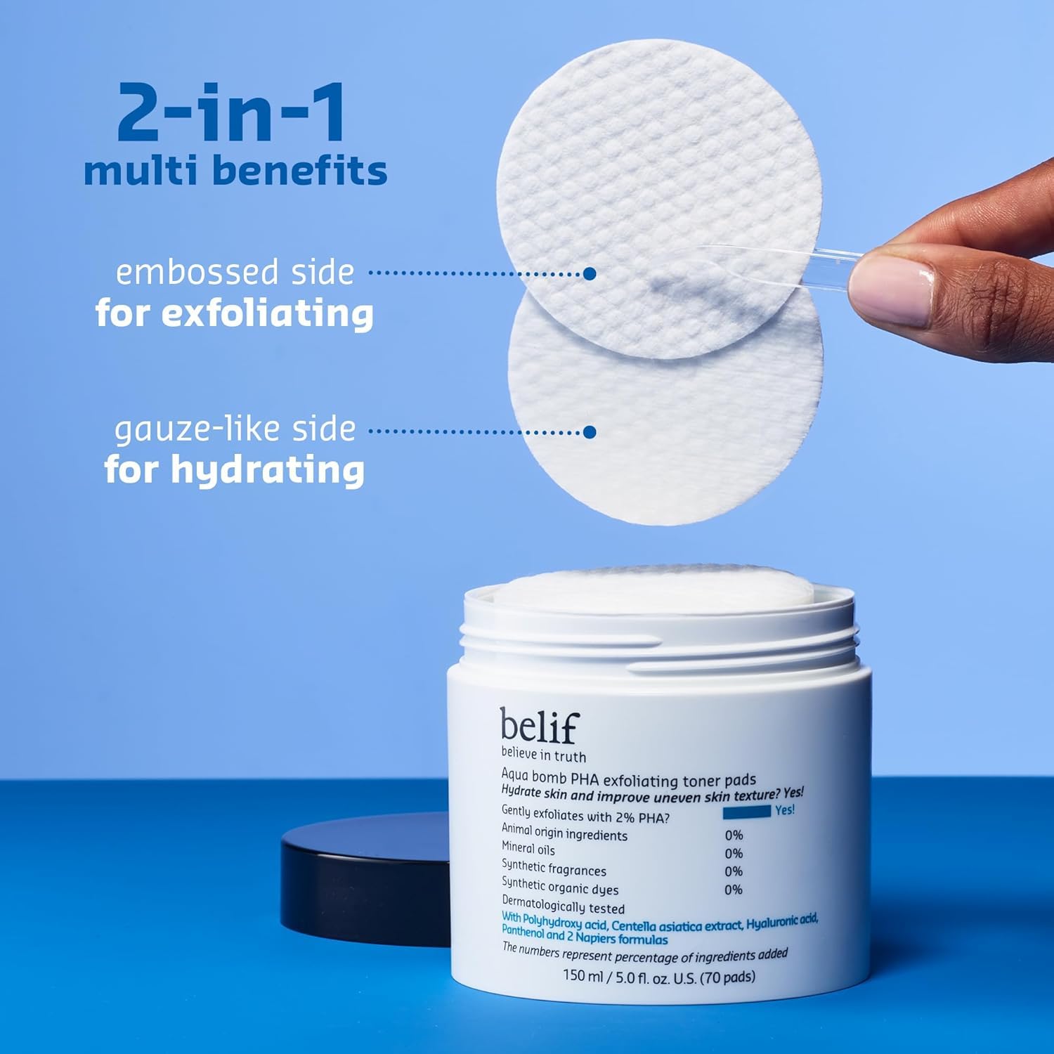 belif vegan cruelty-free Korean skincare toner pads