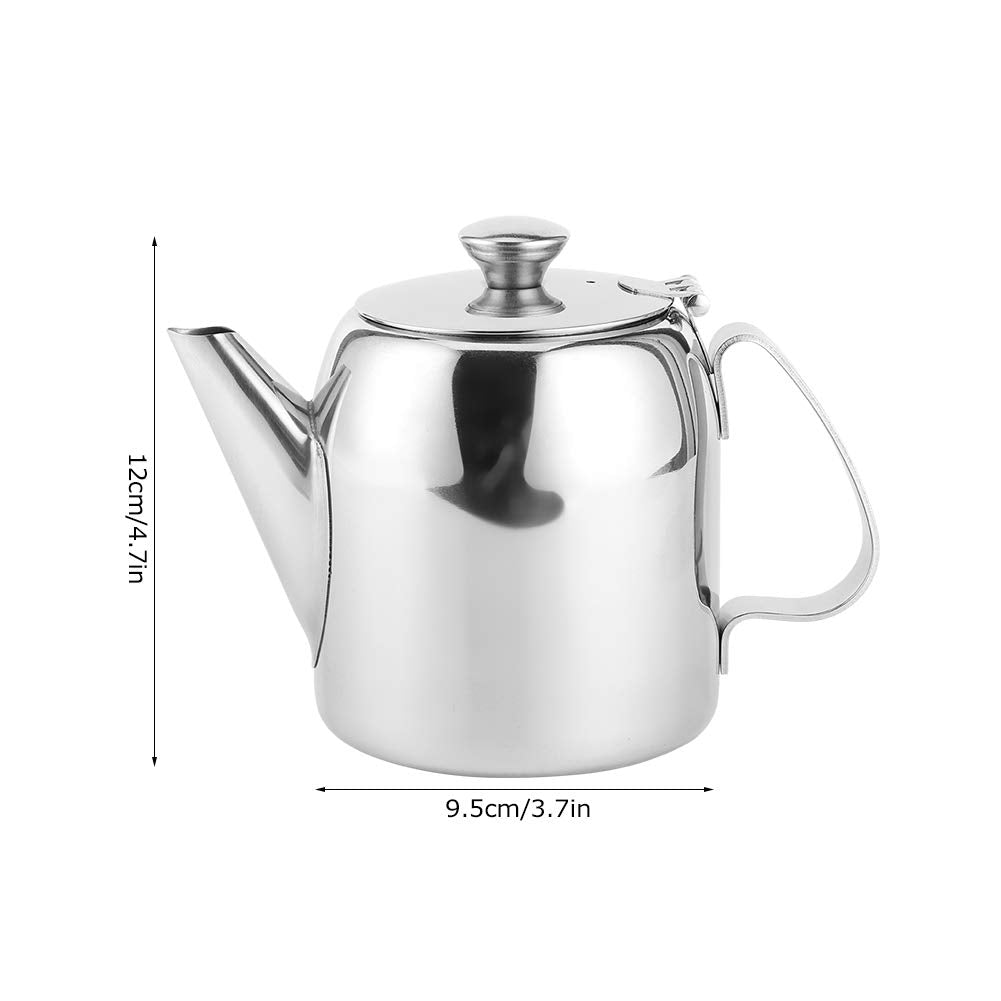 Stainless steel teapot Belissy 0.5 L side profile