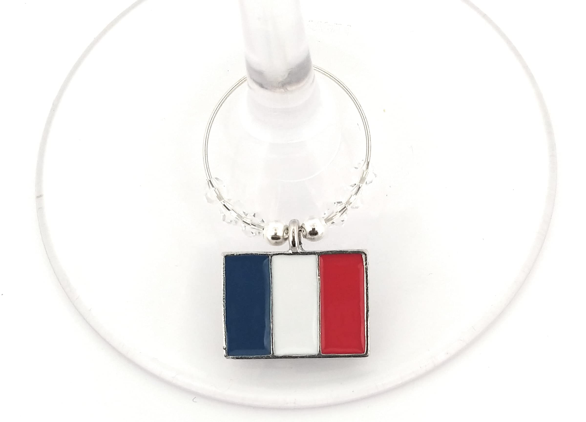 joie de vivre charm with silver tone ring