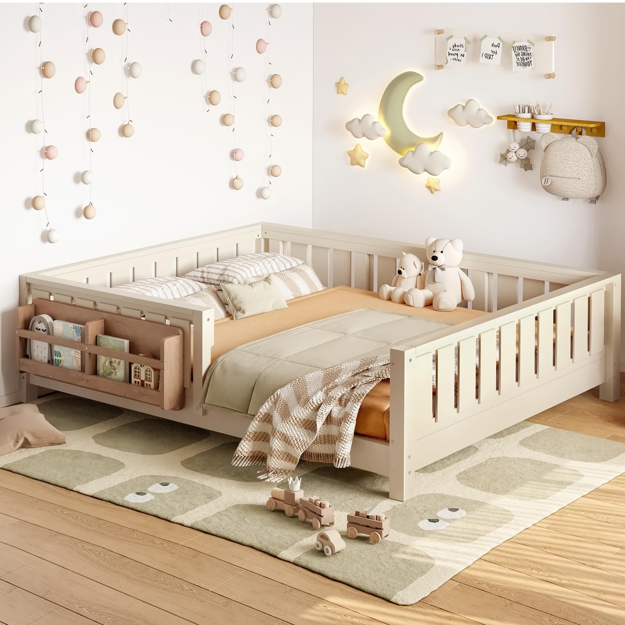 Pine wood and MDF frame for Bellemave bed