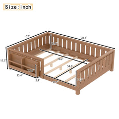 Montessori floor bed slats and frame detail