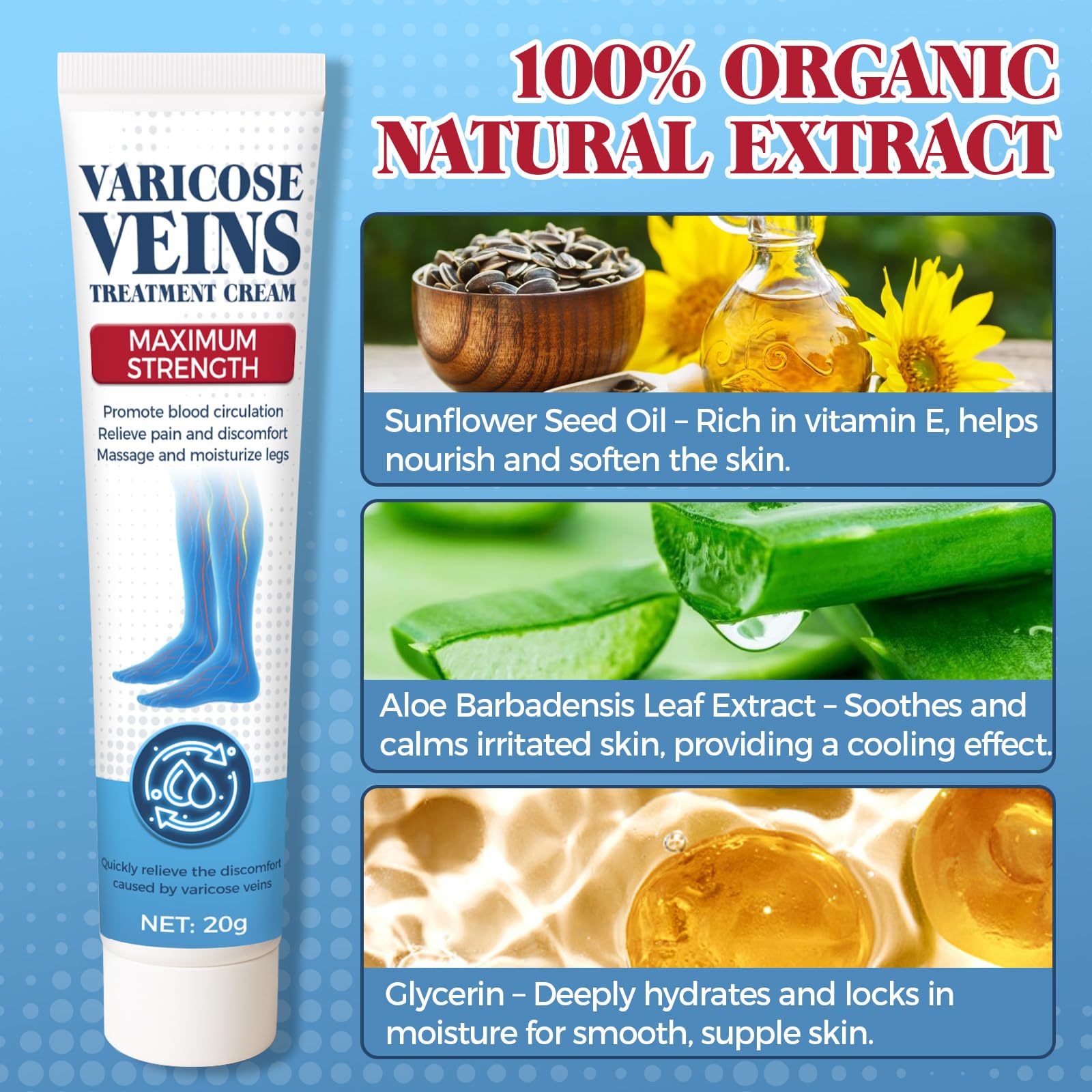 Bellisinno spider veins cream bottle