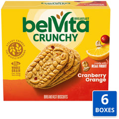 belvita cranberry orange breakfast biscuits outer packaging