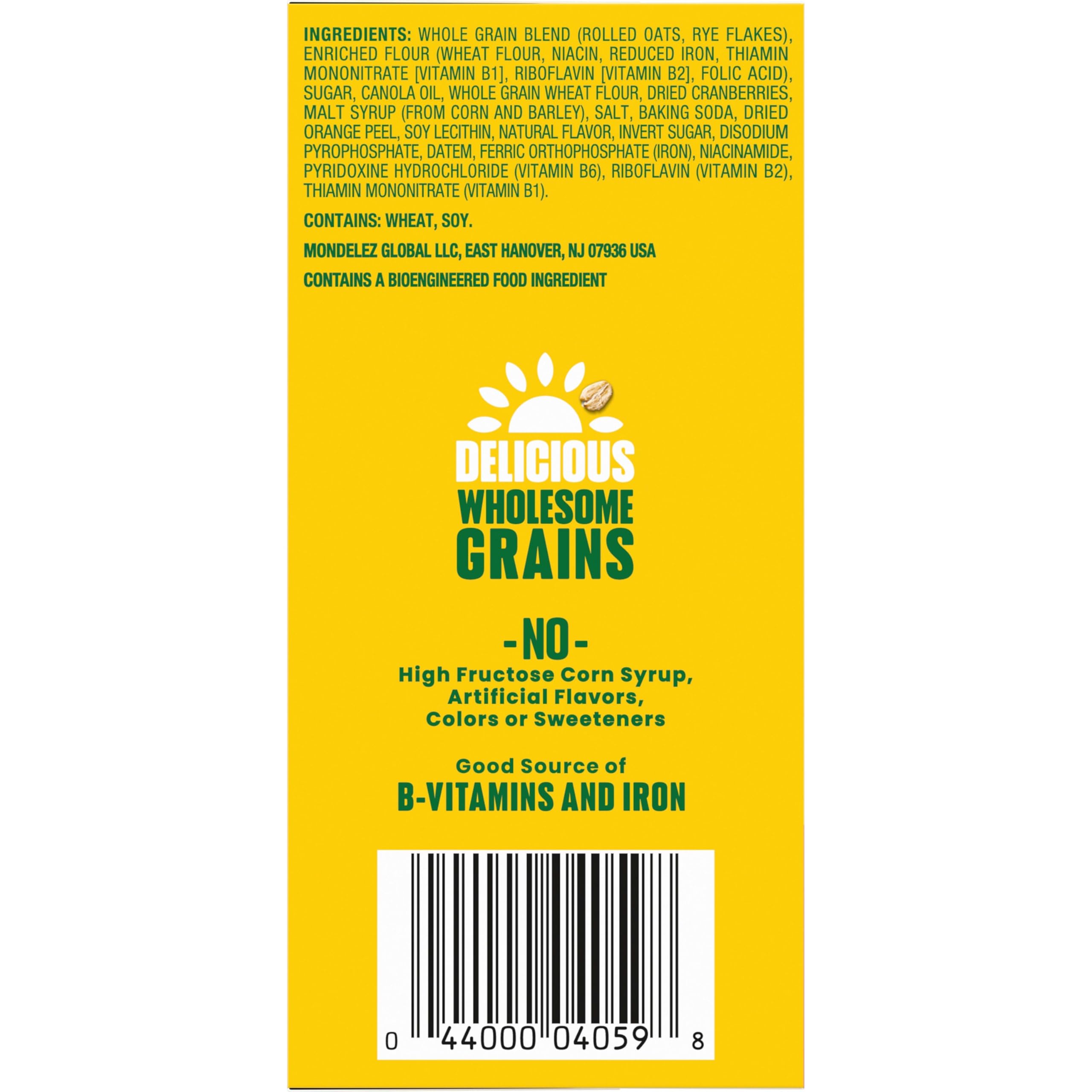 belvita breakfast bars biscuits cranberry orange wrapper