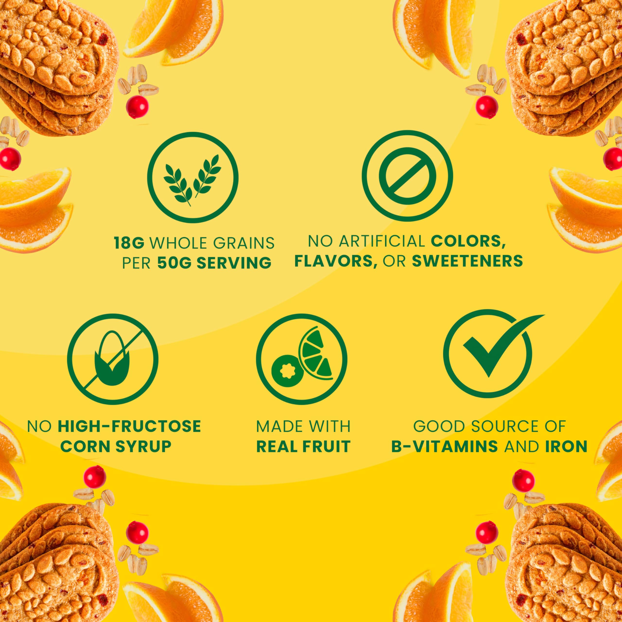 four biscuits per pack belvita cranberry orange