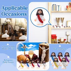 Small rubber Jesus figures suitable for Easter gifts