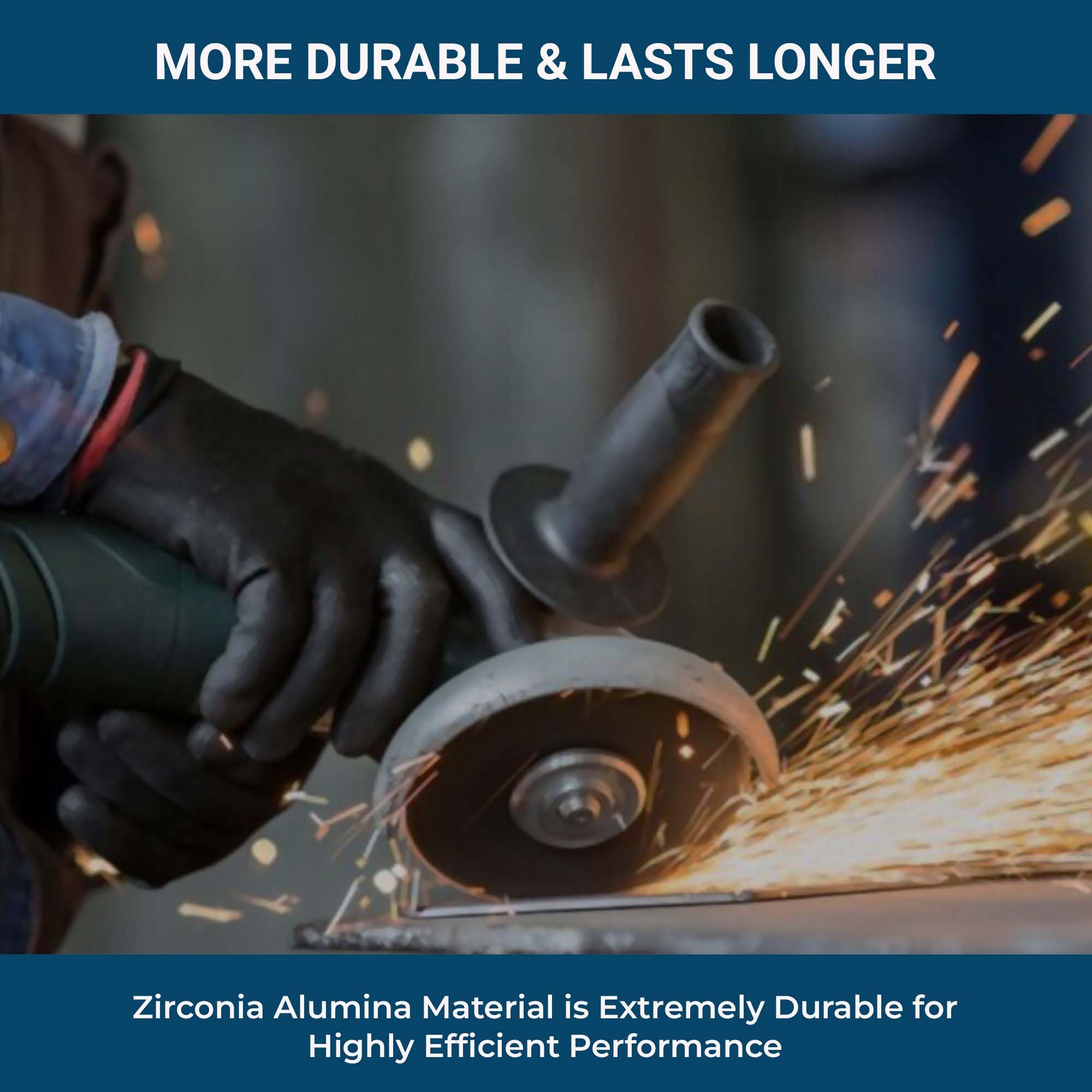 7/8 inch arbor compatibility for 4-1/2 and 5 inch grinders