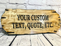 Benchmark Signs And Gifts Cabin sign pinewood carved