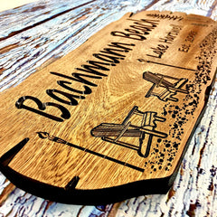 Beach House Sign with 18x7 inch dimensions for outdoor use