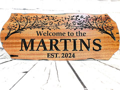 Custom wooden sign outdoor cabin by Benchmark Signs And Gifts