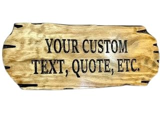 Sign made in USA pine carved by Benchmark Signs And Gifts