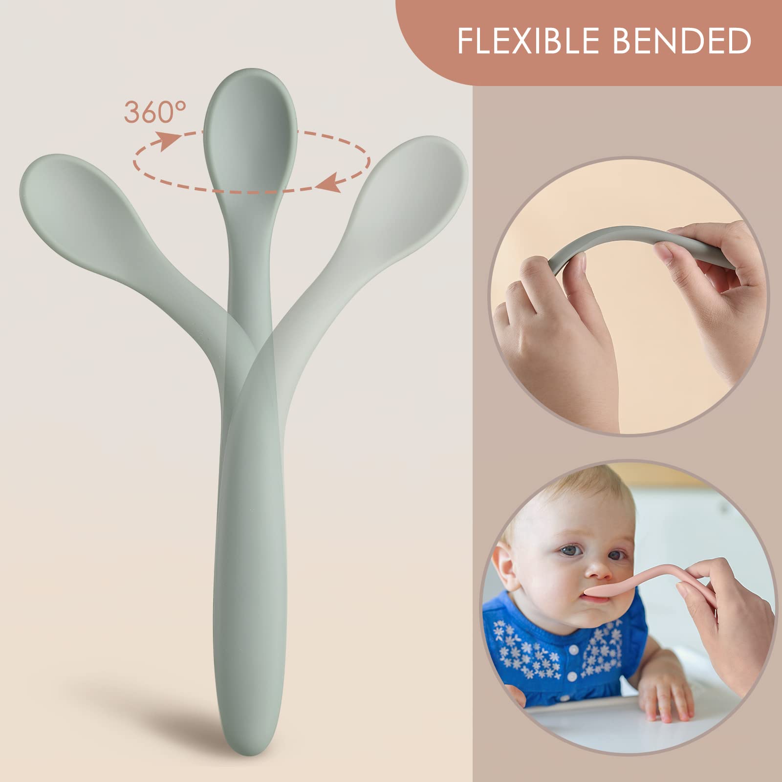 bendable handle design for easier feeding